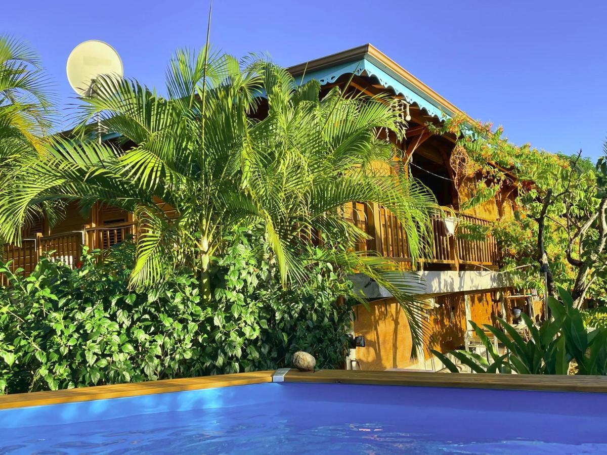 Villa Nature Caraibe Lodge, Vue Mer, Piscine Privee Deshaies Bagian luar foto