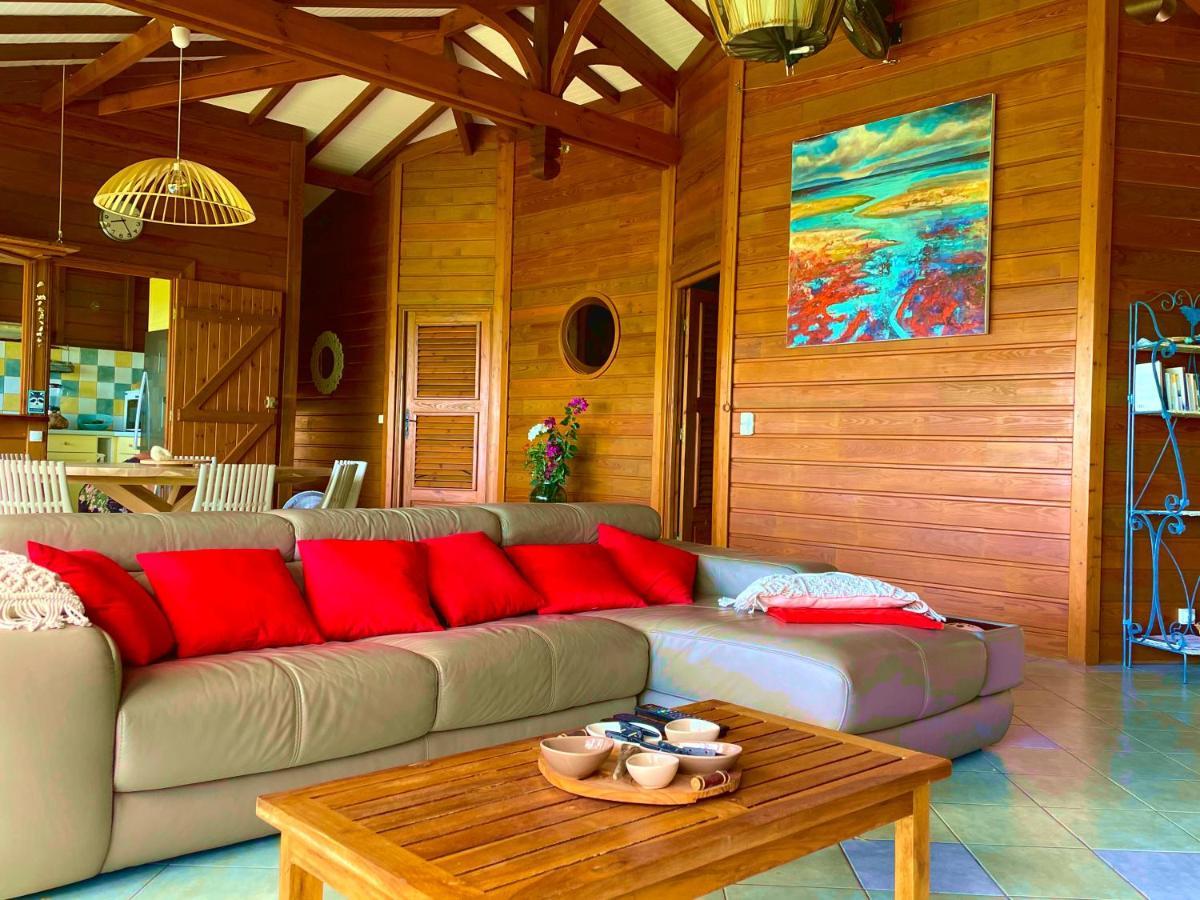 Villa Nature Caraibe Lodge, Vue Mer, Piscine Privee Deshaies Bagian luar foto