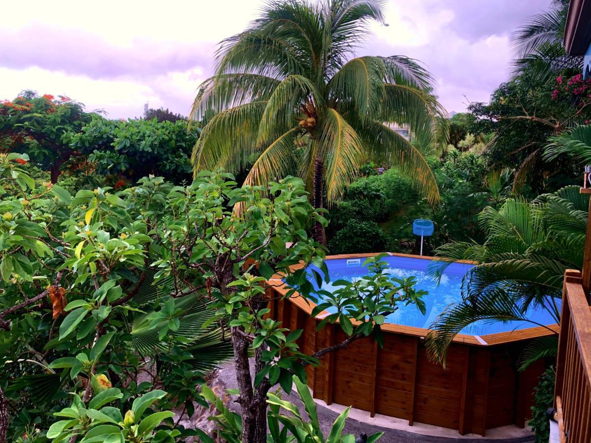 Villa Nature Caraibe Lodge, Vue Mer, Piscine Privee Deshaies Bagian luar foto