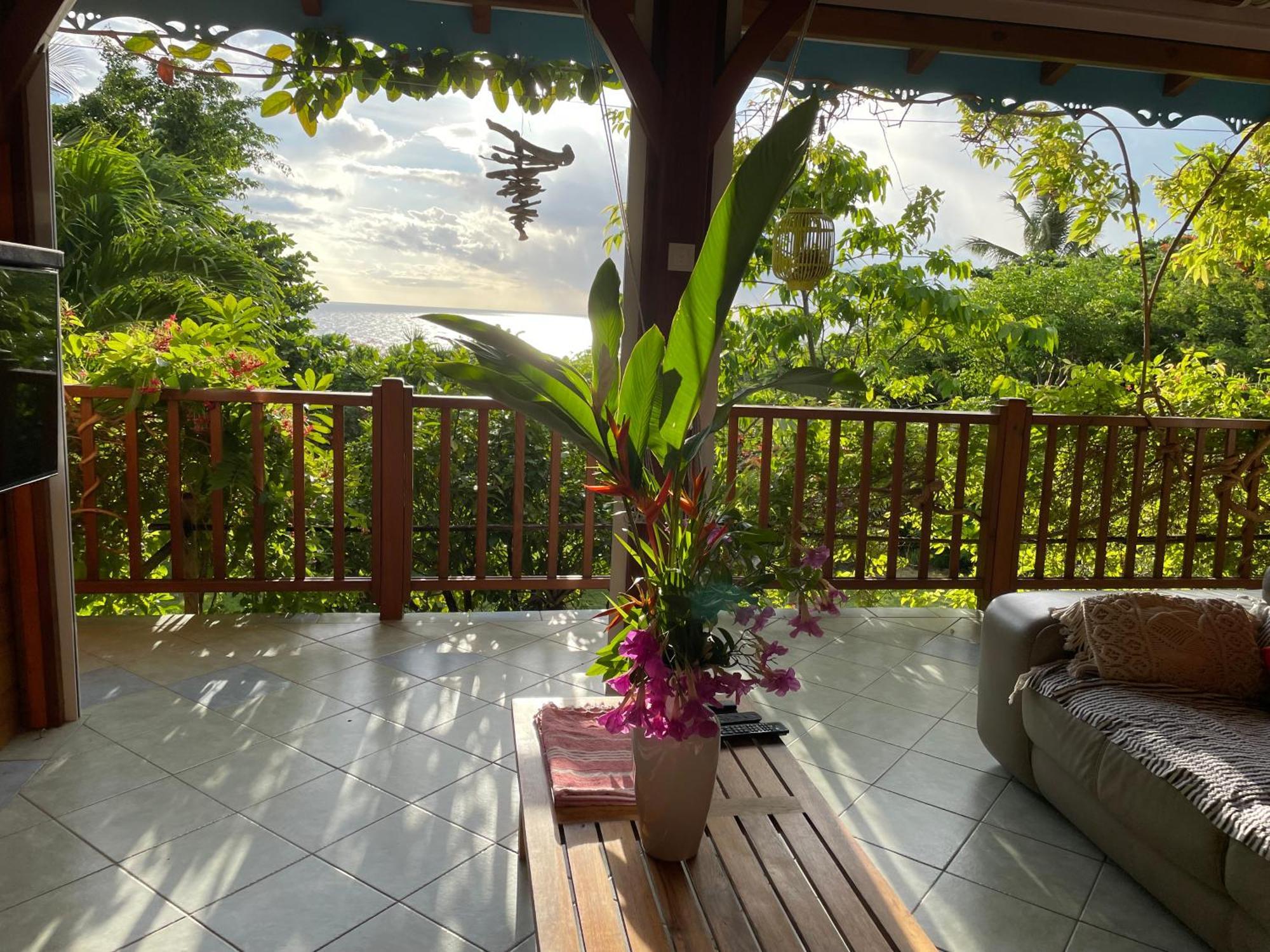 Villa Nature Caraibe Lodge, Vue Mer, Piscine Privee Deshaies Bagian luar foto